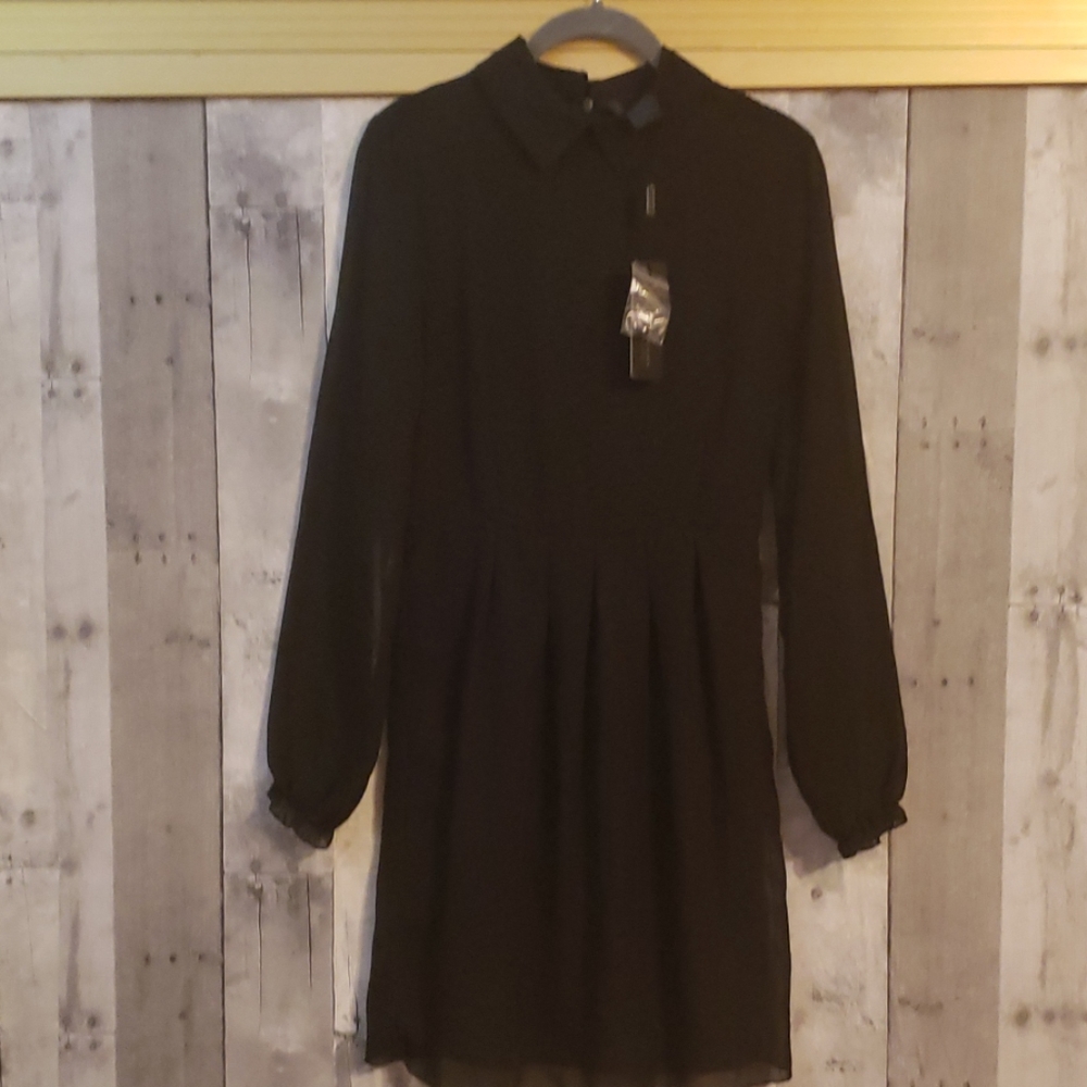 Black simple gothic dress size small NWT